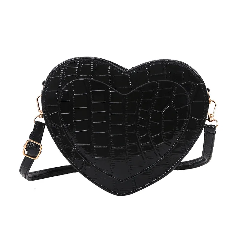 Korean Style Fashion Retro Women's One Shoulder Messenger Bag Black - Shop at LoveMi