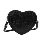 Korean Style Fashion Retro Women's One Shoulder Messenger Bag - Black