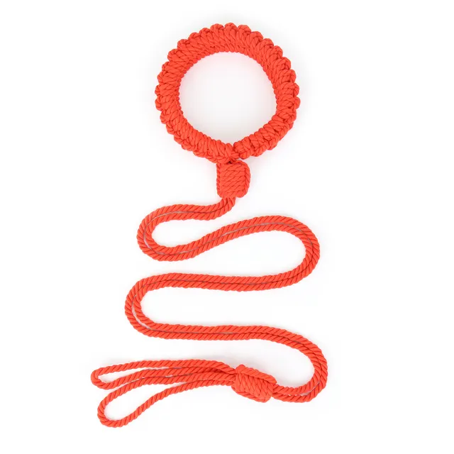 Collar Bundled With Cotton And Hemp Rope Performance Props Red - Shop at LoveMi