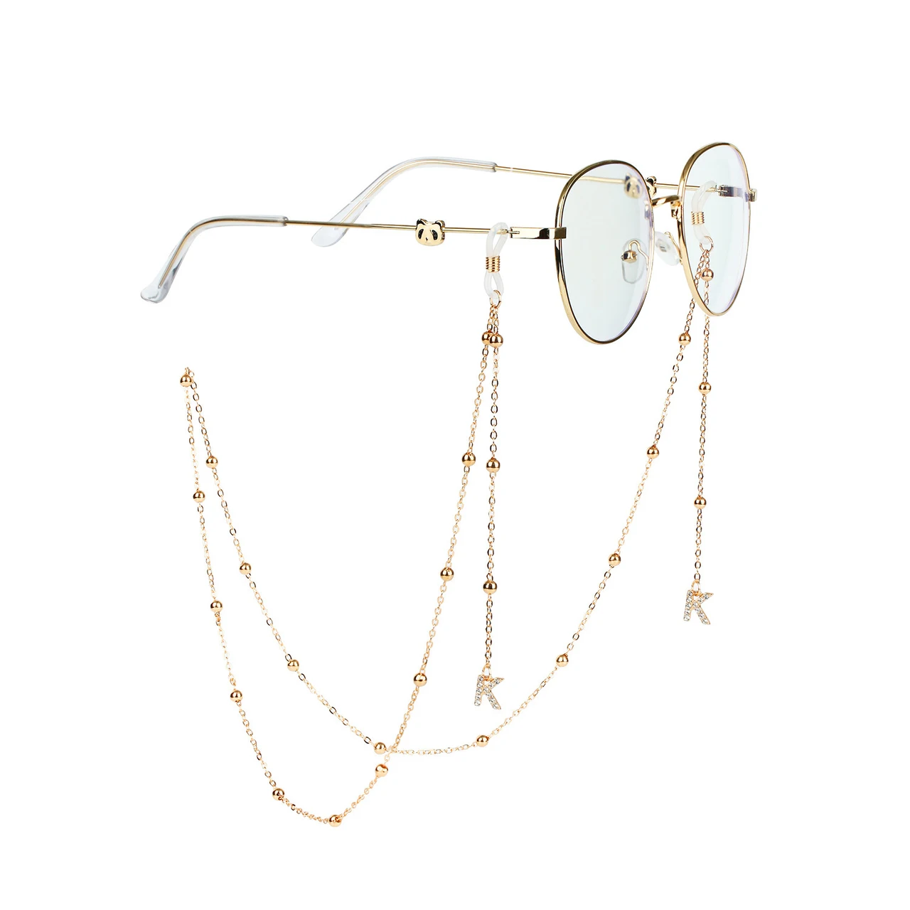 Letter Glasses Chain Fashion Star Butterfly Sun - Color K Letter 70Cm