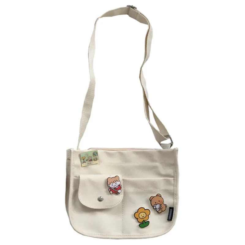 Cute Vintage Girl Messenger Bag Retro White - Shop at LoveMi
