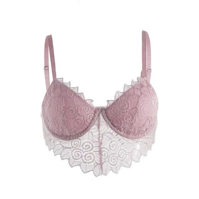 Lace Heart Shape Underwear Small Camisole Pink - Shop at LoveMi