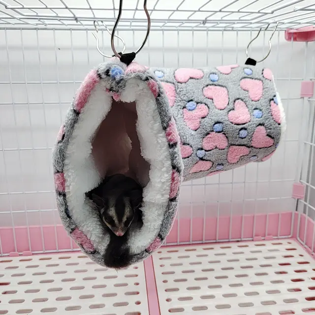 Hamster Warm Tunnel Super Soft Plush Tunnel Nest Grey - Shop at LoveMi