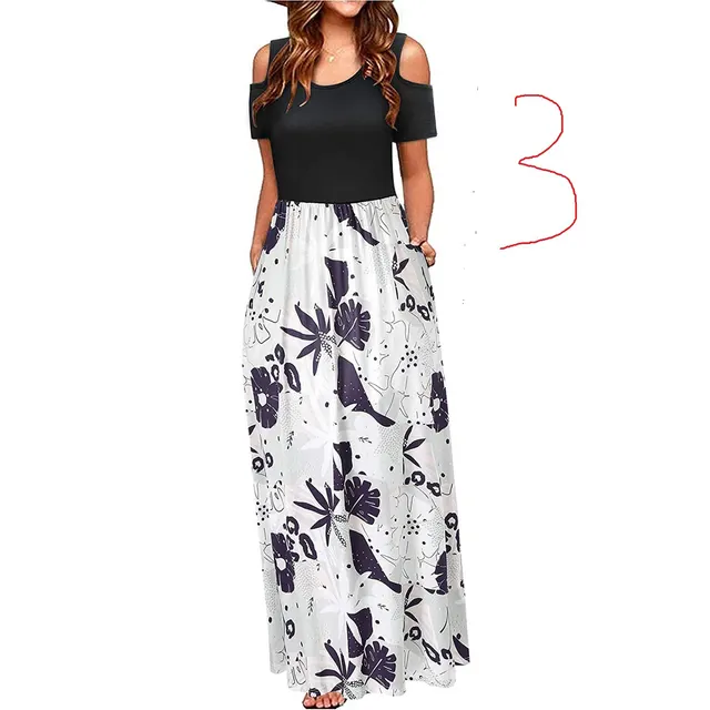 European And American Fashion New Print Women's Suspender Dress White Flower - Shop at LoveMi