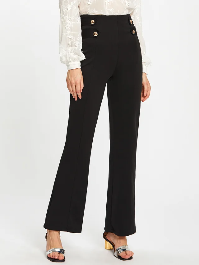 Women's Fashion Casual Wide Leg Pants Five Colors Black - Shop at LoveMi