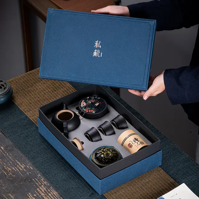 Ceramic Kung Fu Tea Set Gift Box Set Business Small Gift P - Shop at LoveMi