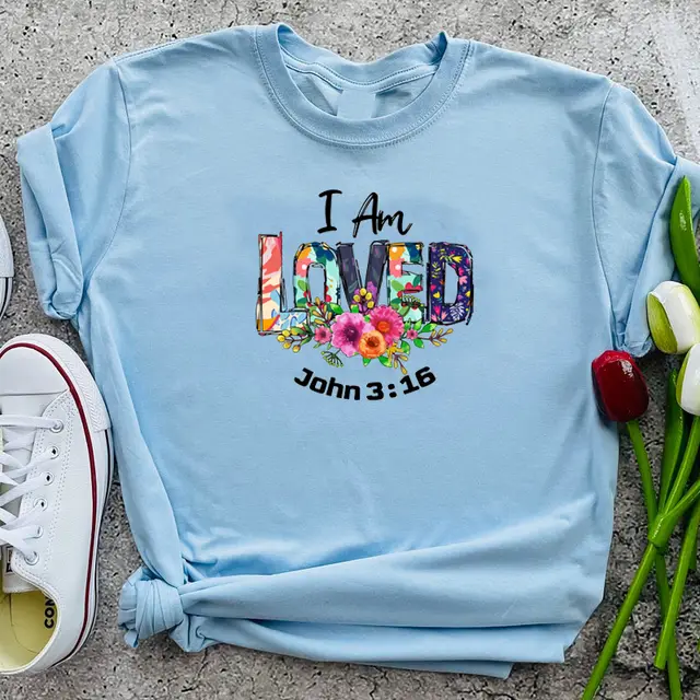 Vible Religious Clothes Christian Tshirt Sky Blue - Shop at LoveMi