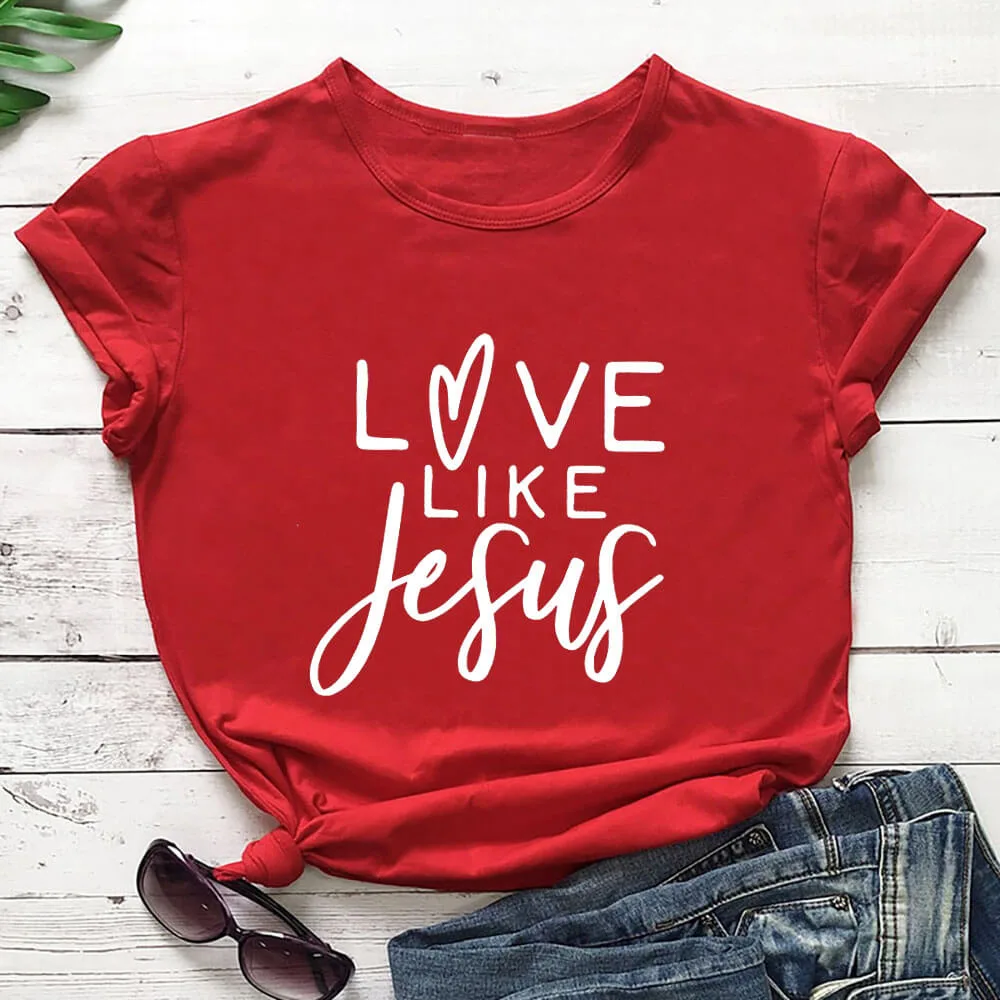 Summer Humor Women's Round Neck Short Sleeve T Shirt Red - Shop at LoveMi