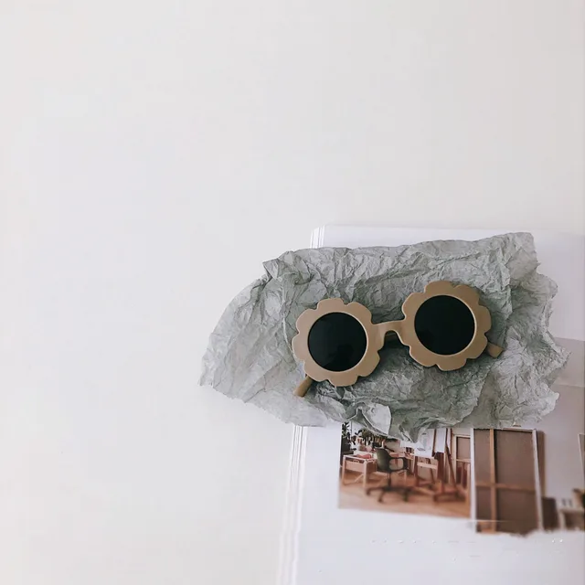 Trendy Boys And Girls Baby Sunscreen Prince Mirror Sunglasses Mocha Brown - Shop at LoveMi