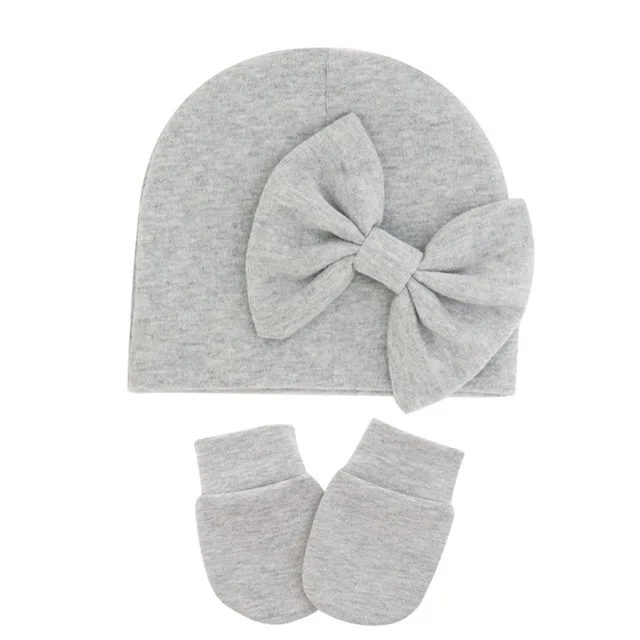 Infant Fetal Hat Newborn Gloves Set Grey - Shop at LoveMi