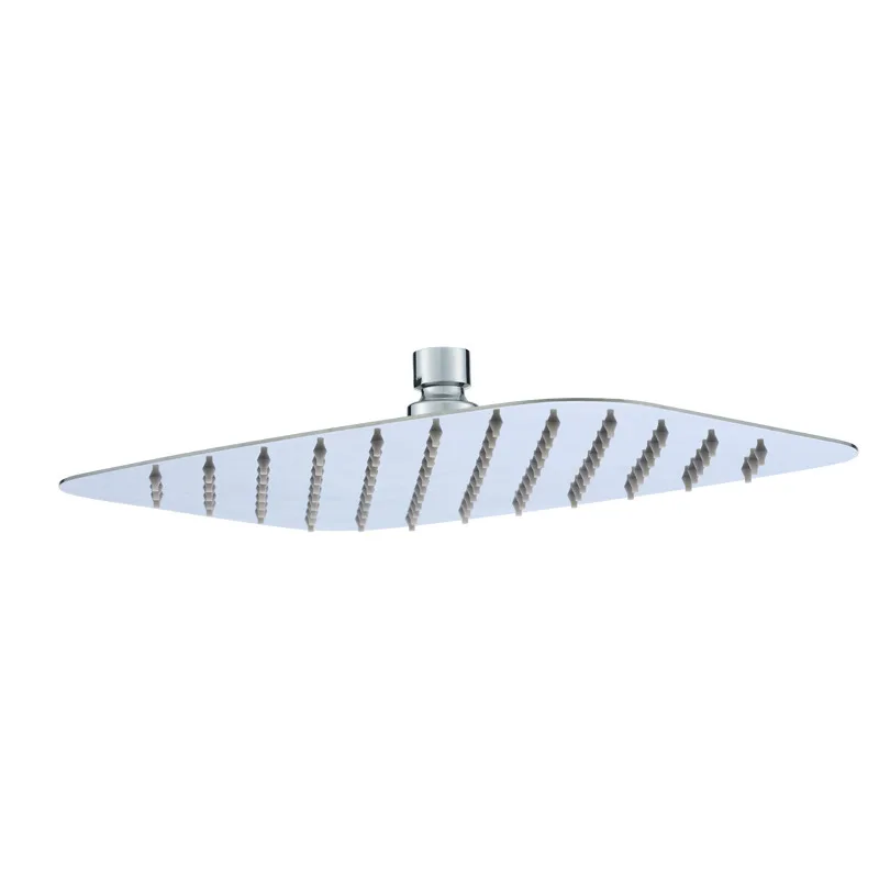 Rectangular Thin Supercharged Water saving Mirror 304 Stainless Steel Top Spray 8X12 Inch - Shop at LoveMi