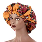 European And American Popular African Style Fashion Printing Elastic Nightcap - Orange
