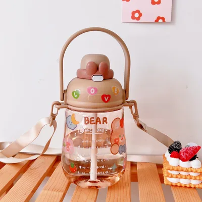High value Plastic Student Drop proof Messenger Cup Coffee With Stickers - Shop at LoveMi