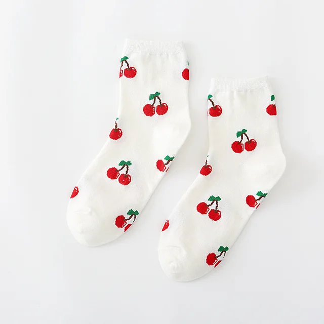 Summer And Autumn New Women's Socks Korean Cartoon White B - Shop at LoveMi