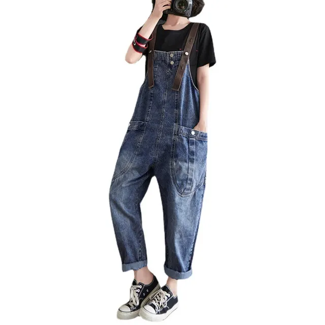 Women's Loose Overalls And Slim Student's Overalls Blue - Shop at LoveMi