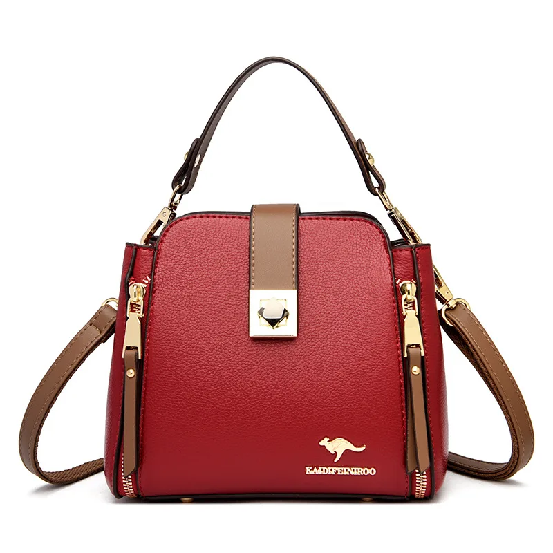 Women's Fashionable Messenger Shoulder Bag Red - Shop at LoveMi