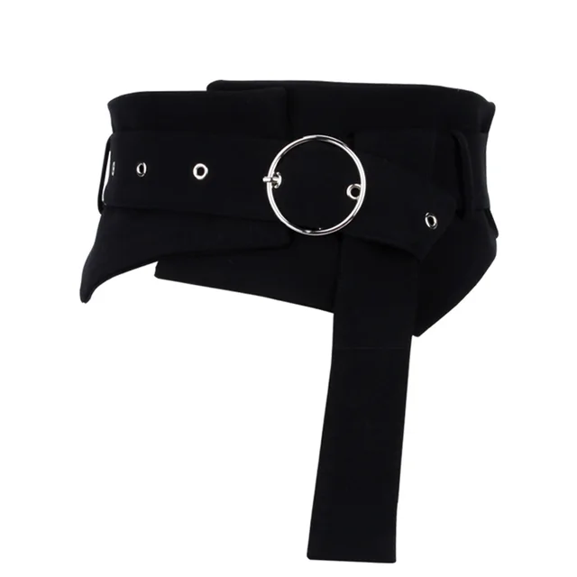 Ladies Fashion Simple Suit Wide Belt Accessories Black - Shop at LoveMi