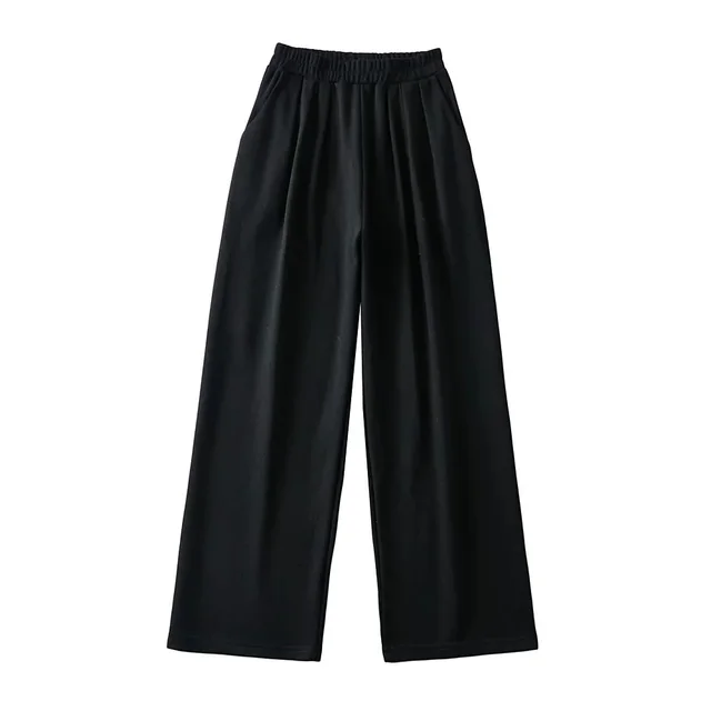 Women's Loose Slim Straight Casual Pants Black - Shop at LoveMi