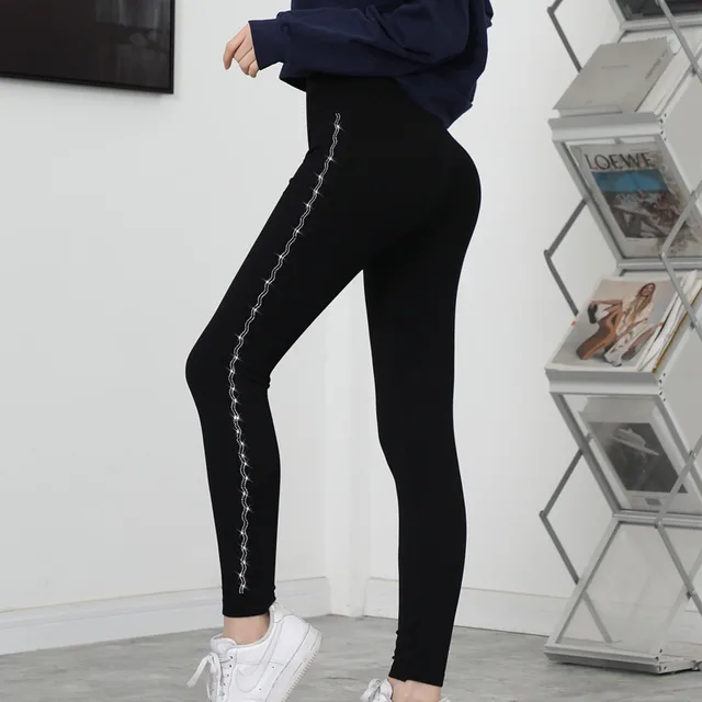 Stretch Slimming Modal Outdoor High Waist Hot Drill Nine point Pants Spring And Autumn - Shop at LoveMi