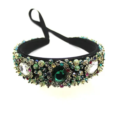 Baroque Fashion Heavy Industry Luxury Headband 28Color - Shop at LoveMi