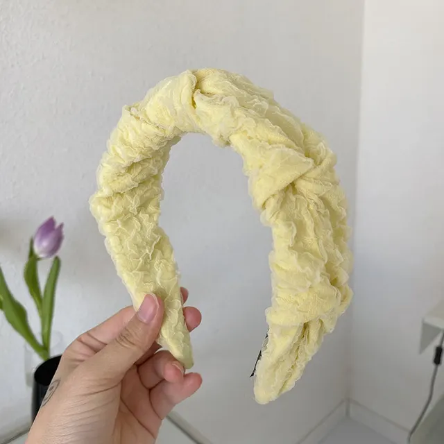 Korean Style Braided Vintage French Twist Wide brimmed Headband Large Intestine Pleat - Shop at LoveMi