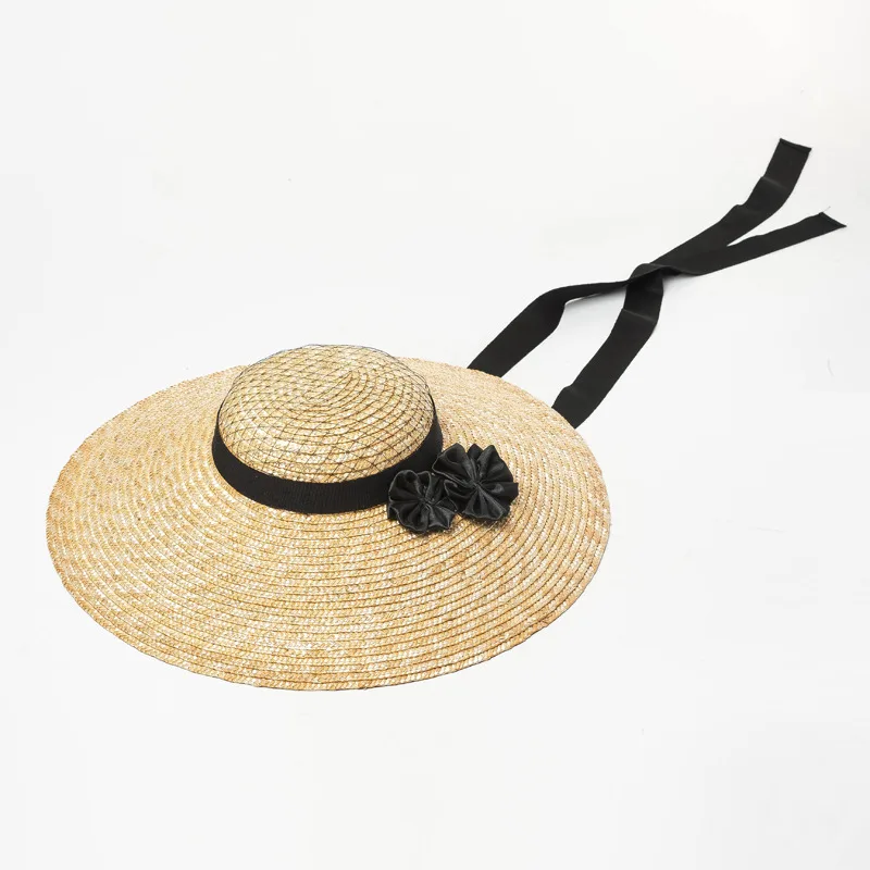 Spring And Summer New Retro Elegant Light Top Mesh Flower Straw Hat True Color - Shop at LoveMi