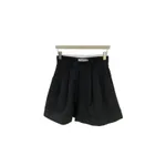 Women's High Waist Thin Loose Straight Suit Shorts - Black