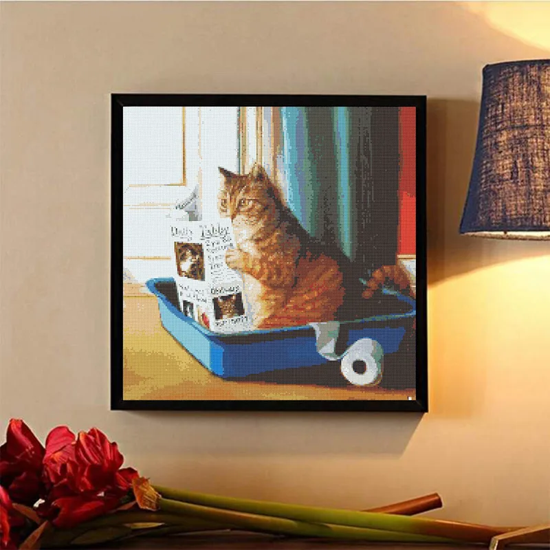 DIY 5D Diamond Embroidered Animal Cross Mosaic - Shop at LoveMi