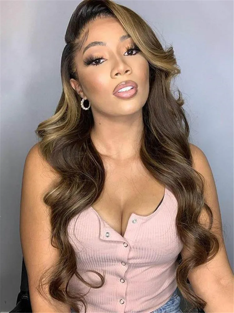 Women's Middle Part Long Curly Hair High Temperature Silk Chemical Fiber Headgear - Shop at LoveMi