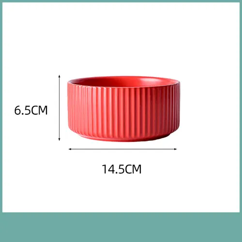Creative Personality Household Ceramic Bowl Tableware Red - Shop at LoveMi