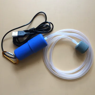 Small USB Home Fish Tank Atmospheric Oxygen Booster Blue - Shop at LoveMi
