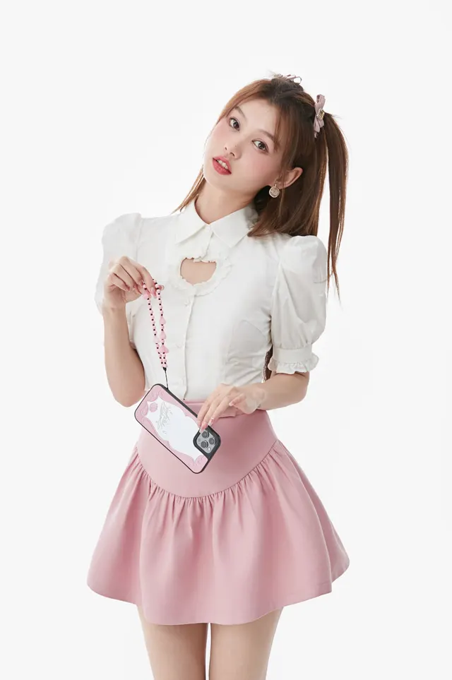 Women's Chic Hollow Irregular White Shirt With Design Sense White - Shop at LoveMi