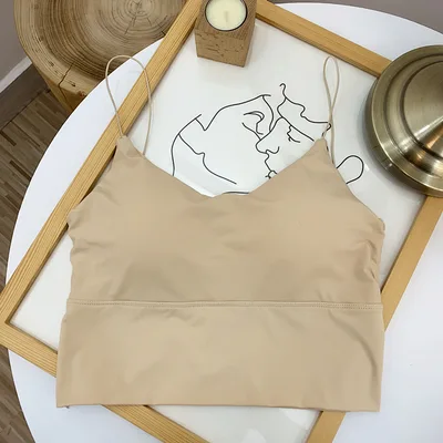 Summer Dress Bright Silk Beautiful Strap Chest Pad Wrap Chest Camisole Color A - Shop at LoveMi