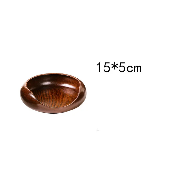 Easy To Clean Cute Sour Jujube Wooden Cat Bowl Round - Shop at LoveMi