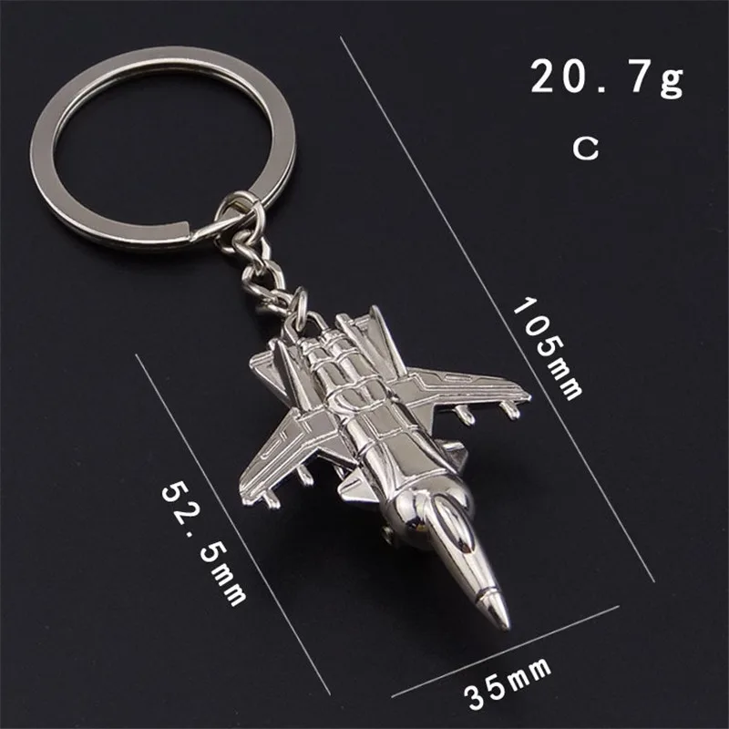 Personalized Creative Civil Aviation Fighter Model Keychain Pendant G311 - Shop at LoveMi