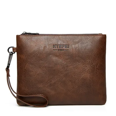 Men's Fashion Casual Business Clutch Bag Brown - Shop at LoveMi