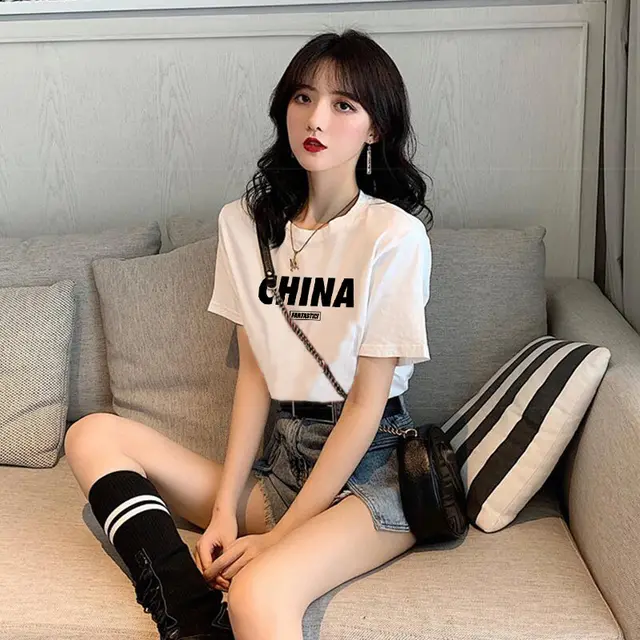 Loose Half sleeved Design Niche Chic Sweet And Spicy Top G - Shop at LoveMi