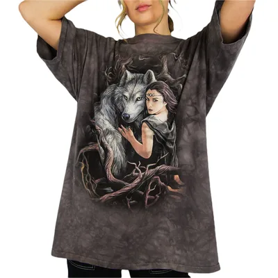 Popular Women's Round Neck Short Sleeve T shirt G - Shop at LoveMi