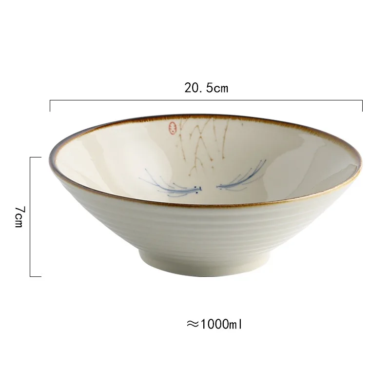 Home Creative Large Japanese Style Ramen Hat Bowl Edos Cat - Shop at LoveMi