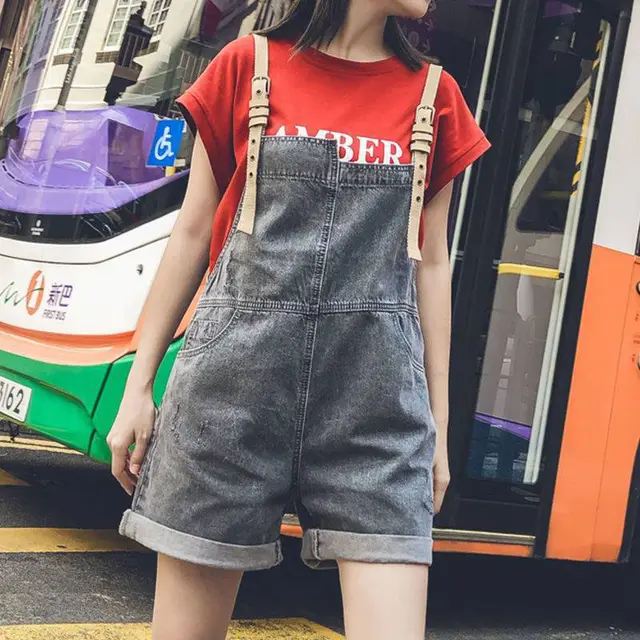 Loose Retro Style Age reducing Shorts Grey - Shop at LoveMi