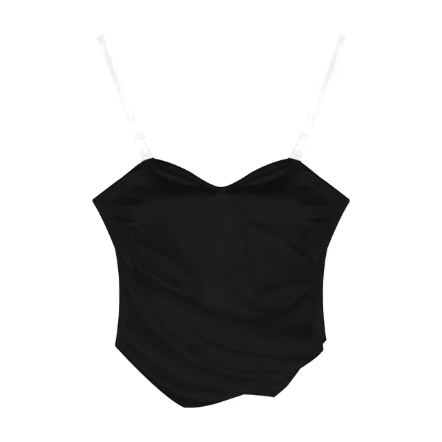 Tube Top Vest Women's Wrap Chest With Chest Pad Black - Shop at LoveMi