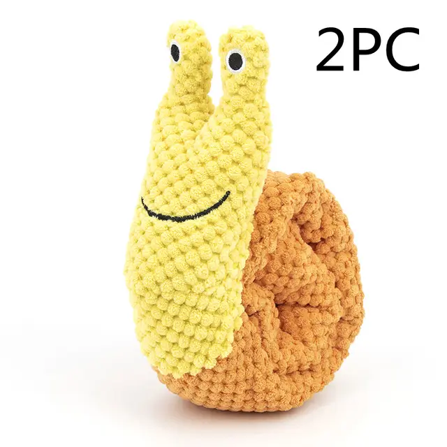 Dog Snail Snuffle Toys Birthday Squeaky Pet Toys Brain Games Treat Dispensing For Foraging Instinct Training, Enrichment Hide And Sniff Plush Toys ... Snail Snuffle 2Pc - Shop at LoveMi