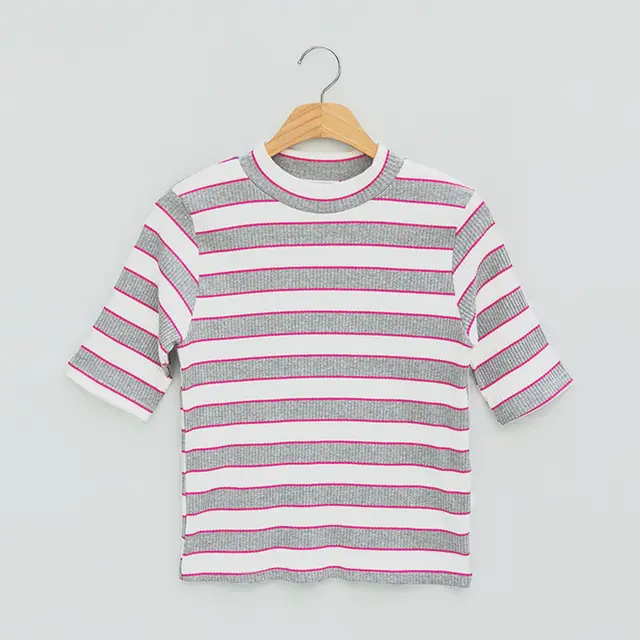 Short sleeved Cotton Korean Version Slim Bottoming Shirt Half Sleeve Top Ins Tide Grey - Shop at LoveMi