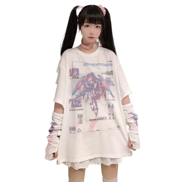 College Style Girl Student Short Sleeve White - Shop at LoveMi