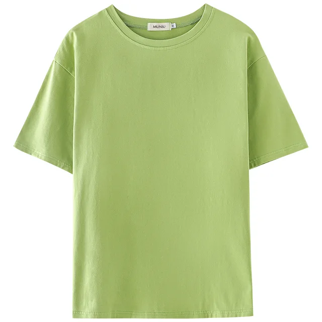 Women's Summer New Casual Cotton Printed T shirt Green - Shop at LoveMi