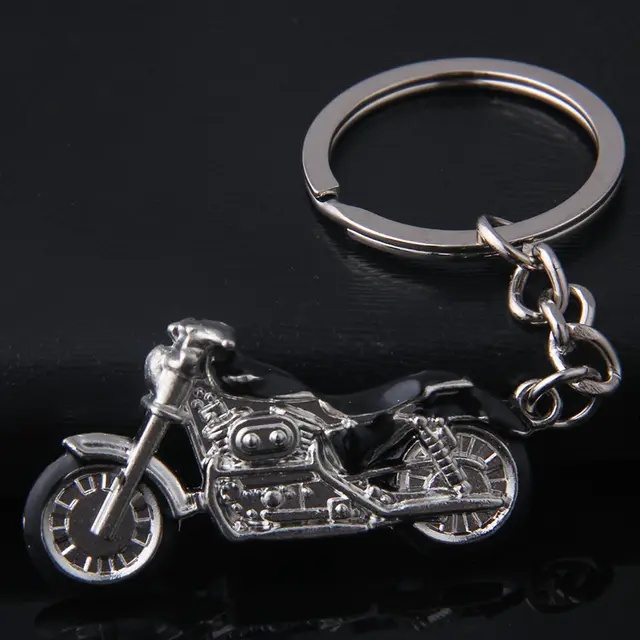 Color Metal 3D Motorcycle Model Keychain Black - Shop at LoveMi