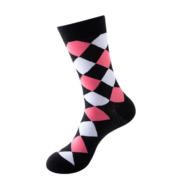 Niche Trendy Mid Tube Socks Couple Geometric 2 Style - Shop at LoveMi