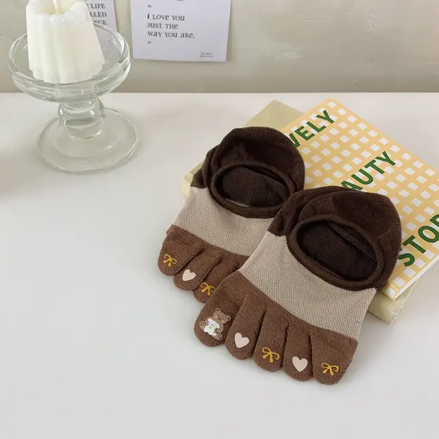 New Cute Cartoon Non slip Breathable Five toed Socks 72483Style - Shop at LoveMi