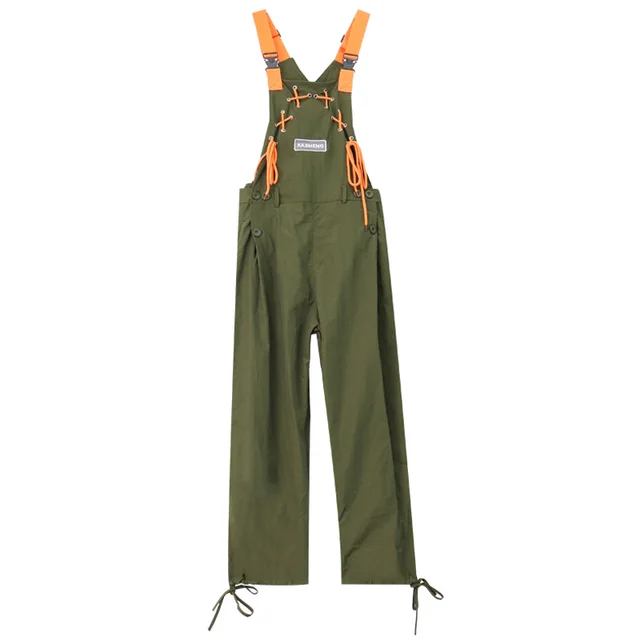 Design Sense Contrast Color Bandage Age reducing Casual Long Pants Army Green - Shop at LoveMi