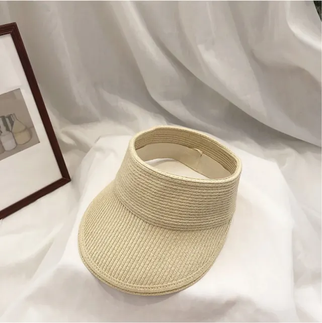 Breathable Cotton Papyrus Air Top Cool Hat Solid Color Beige - Shop at LoveMi